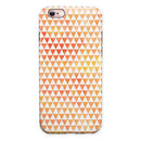 The Grungy Orange Surface with Micro Triangles iPhone 6/6s or 6/6s Plus 2-Piece Hybrid INK-Fuzed Case