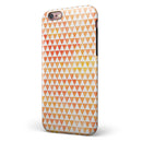 The Grungy Orange Surface with Micro Triangles iPhone 6/6s or 6/6s Plus 2-Piece Hybrid INK-Fuzed Case