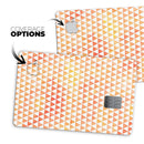 The Grungy Orange Surface with Micro Triangles  - Premium Protective Decal Skin-Kit for the Apple Credit Card