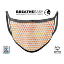 The Grungy Orange Surface with Micro Triangles  - Made in USA Mouth Cover Unisex Anti-Dust Cotton Blend Reusable & Washable Face Mask with Adjustable Sizing for Adult or Child