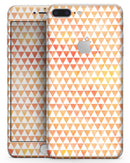 The Grungy Orange Surface with Micro Triangles  - Skin-kit for the iPhone 8 or 8 Plus
