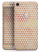 The Grungy Orange Surface with Micro Triangles  - Skin-kit for the iPhone 8 or 8 Plus