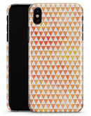 The Grungy Orange Surface with Micro Triangles  - iPhone X Clipit Case