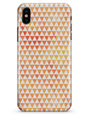 The Grungy Orange Surface with Micro Triangles  - iPhone X Clipit Case