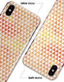 The Grungy Orange Surface with Micro Triangles  - iPhone X Clipit Case