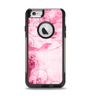 The Grungy Pink Painted Swirl Pattern Apple iPhone 6 Otterbox Commuter Case Skin Set