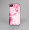 The Grungy Pink Painted Swirl Pattern Skin-Sert for the Apple iPhone 4-4s Skin-Sert Case