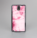 The Grungy Pink Painted Swirl Pattern Skin-Sert Case for the Samsung Galaxy Note 3
