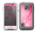 The Grungy Pink Painted Swirl Pattern Skin for the Samsung Galaxy S5 frē LifeProof Case