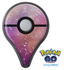 The Grungy Purple and Orange Scratched Surface  Pokémon GO Plus Vinyl Protective Decal Skin Kit