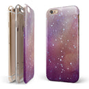 The Grungy Purple and Orange Scratched Surface iPhone 6/6s or 6/6s Plus 2-Piece Hybrid INK-Fuzed Case