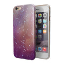 The Grungy Purple and Orange Scratched Surface iPhone 6/6s or 6/6s Plus 2-Piece Hybrid INK-Fuzed Case