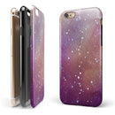 The Grungy Purple and Orange Scratched Surface iPhone 6/6s or 6/6s Plus 2-Piece Hybrid INK-Fuzed Case