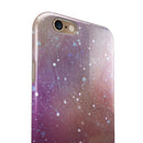 The Grungy Purple and Orange Scratched Surface iPhone 6/6s or 6/6s Plus 2-Piece Hybrid INK-Fuzed Case