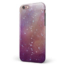 The Grungy Purple and Orange Scratched Surface iPhone 6/6s or 6/6s Plus 2-Piece Hybrid INK-Fuzed Case