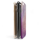 The Grungy Purple and Orange Scratched Surface iPhone 6/6s or 6/6s Plus 2-Piece Hybrid INK-Fuzed Case