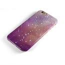 The Grungy Purple and Orange Scratched Surface iPhone 6/6s or 6/6s Plus 2-Piece Hybrid INK-Fuzed Case