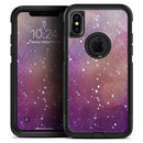 The Grungy Purple and Orange Scratched Surface  - Skin Kit for the iPhone OtterBox Cases