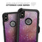 The Grungy Purple and Orange Scratched Surface  - Skin Kit for the iPhone OtterBox Cases