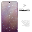 The Grungy Purple and Orange Scratched Surface - Premium Vinyl Skin Decal for Samsung Galaxy S25 Ultra, S24, S23, S22 & All Galaxy S Models