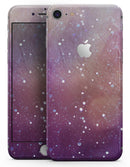 The Grungy Purple and Orange Scratched Surface  - Skin-kit for the iPhone 8 or 8 Plus
