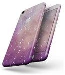 The Grungy Purple and Orange Scratched Surface  - Skin-kit for the iPhone 8 or 8 Plus