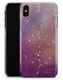 The Grungy Purple and Orange Scratched Surface  - iPhone X Clipit Case