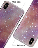 The Grungy Purple and Orange Scratched Surface  - iPhone X Clipit Case