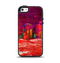 The Grungy Red Abstract Paint Apple iPhone 5-5s Otterbox Symmetry Case Skin Set