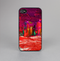 The Grungy Red Abstract Paint Skin-Sert for the Apple iPhone 4-4s Skin-Sert Case
