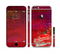 The Grungy Red Abstract Paint Sectioned Skin Series for the Apple iPhone 6