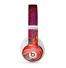 The Grungy Red Abstract Paint Skin for the Beats by Dre Studio (2013+ Version) Headphones