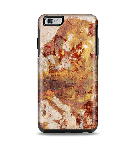 The Grungy Red Panel V3 Apple iPhone 6 Plus Otterbox Symmetry Case Skin Set