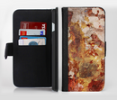 The Grungy Red Panel V3 Ink-Fuzed Leather Folding Wallet Credit-Card Case for the Apple iPhone 6/6s, 6/6s Plus, 5/5s and 5c