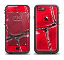 The Grungy Red Scale Texture Apple iPhone 6/6s LifeProof Fre Case Skin Set