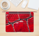 The Grungy Red Scale Texture Skin Kit for the 12" Apple MacBook (A1534)