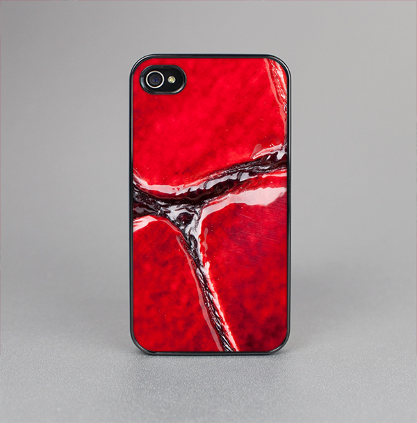 The Grungy Red Scale Texture Skin-Sert for the Apple iPhone 4-4s Skin-Sert Case