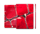 The Grungy Red Scale Texture Full Body Skin Set for the Apple iPad Mini 3