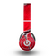 The Grungy Red Scale Texture Skin for the Beats by Dre Original Solo-Solo HD Headphones