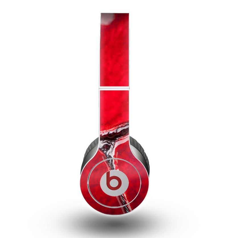 The Grungy Red Scale Texture Skin for the Beats by Dre Original Solo-Solo HD Headphones