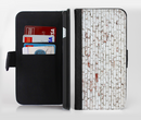 The Grungy Red & White Brick Wall Ink-Fuzed Leather Folding Wallet Credit-Card Case for the Apple iPhone 6/6s, 6/6s Plus, 5/5s and 5c