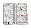 The Grungy Red & White Brick Wall Sectioned Skin Series for the Apple iPhone 6s Plus