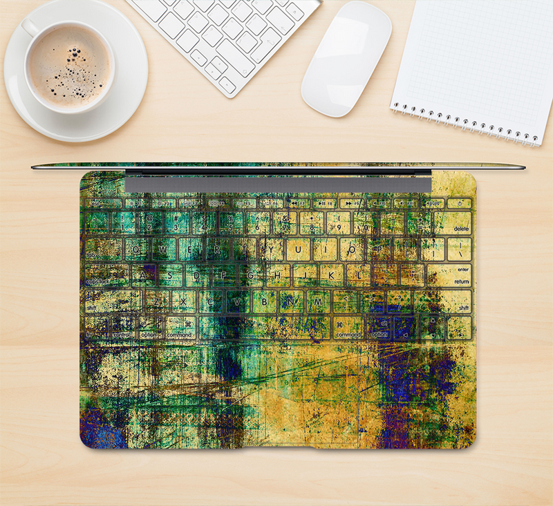 The Grungy Scratched Surface V3 Skin Kit for the 12" Apple MacBook (A1534)