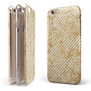The Grungy Tan Slanted Lines iPhone 6/6s or 6/6s Plus 2-Piece Hybrid INK-Fuzed Case