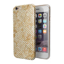 The Grungy Tan Slanted Lines iPhone 6/6s or 6/6s Plus 2-Piece Hybrid INK-Fuzed Case