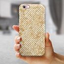 The Grungy Tan Slanted Lines iPhone 6/6s or 6/6s Plus 2-Piece Hybrid INK-Fuzed Case