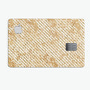 The Grungy Tan Slanted Lines - Premium Protective Decal Skin-Kit for the Apple Credit Card