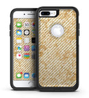 The Grungy Tan Slanted Lines - iPhone 7 or 7 Plus Commuter Case Skin Kit