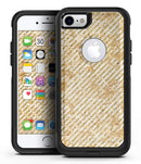 The Grungy Tan Slanted Lines - iPhone 7 or 7 Plus Commuter Case Skin Kit