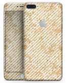 The Grungy Tan Slanted Lines - Skin-kit for the iPhone 8 or 8 Plus